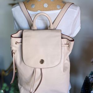 Tory Burch Backpack Exterior Blush With Gold Tone Hardware, Beautiful , like new